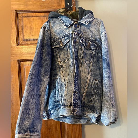Refinery Republic Hooded Jean Jacket - Picture 1 of 2